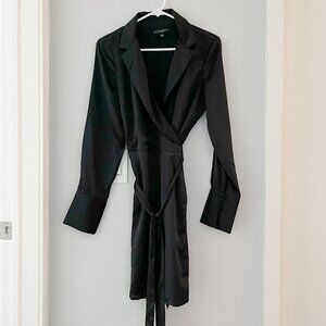 Guess Black Wrap Dress